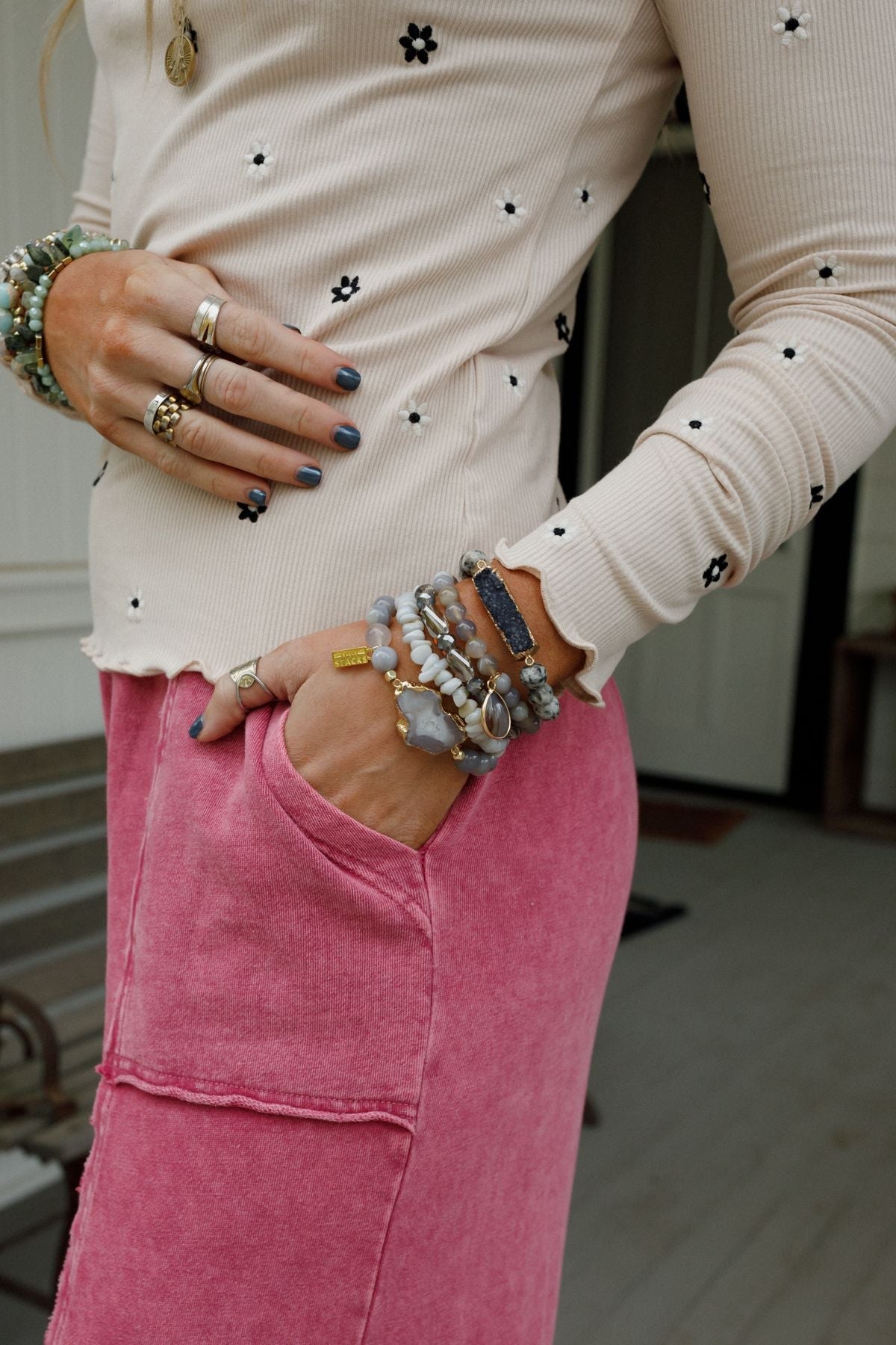 Dove Bracelet Set - Gray - Pre Order