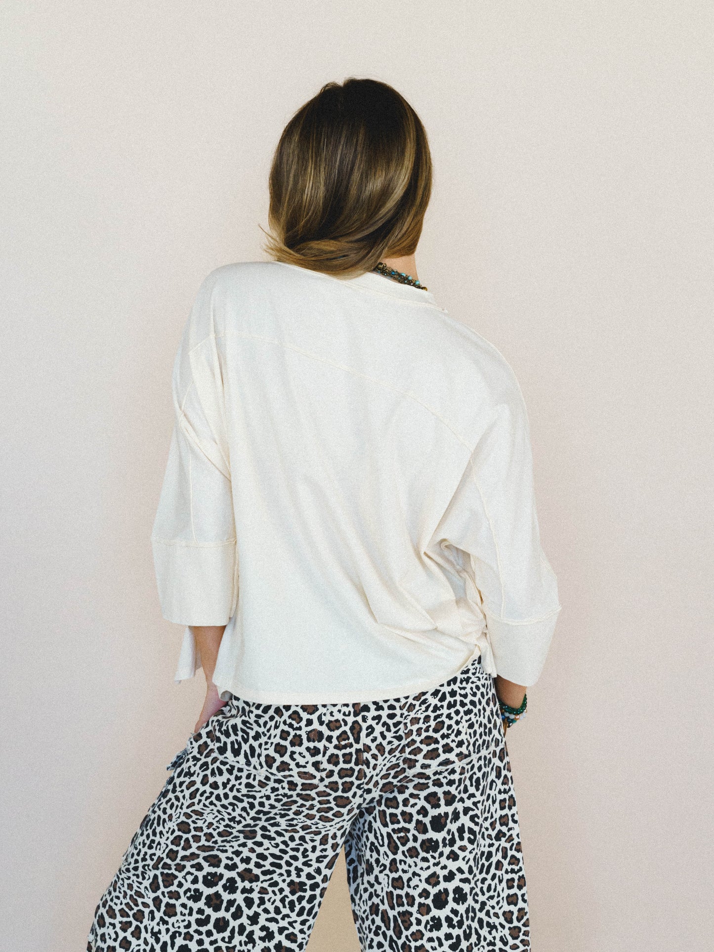 Floral Starburst Top - Cream