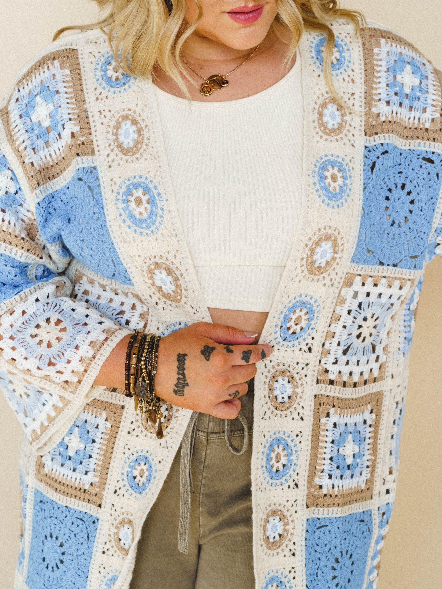 Holiday Journey Cardigan - Blue Multi