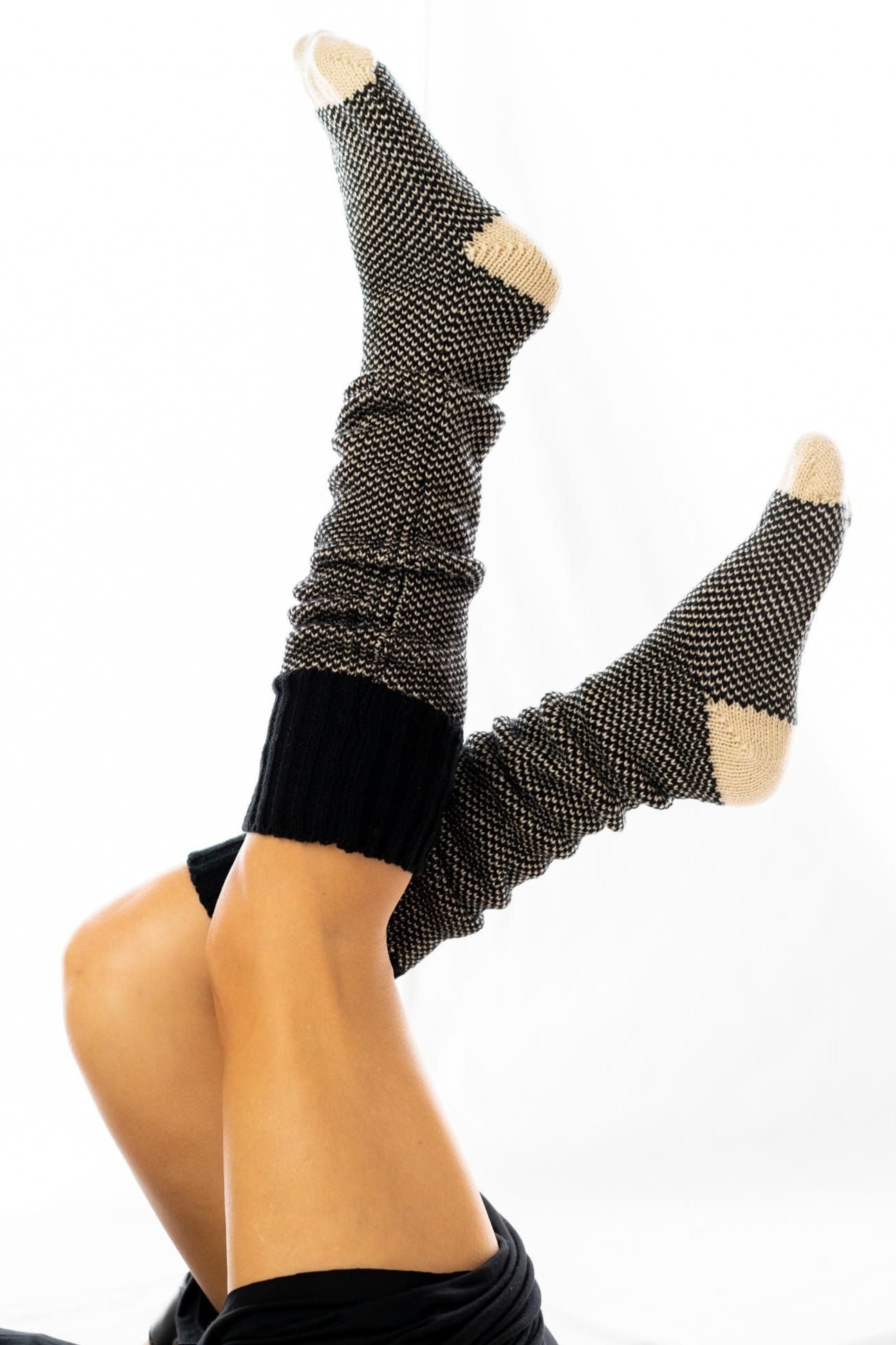 Cozy Cabin Lounge Socks - Black - Pre Order