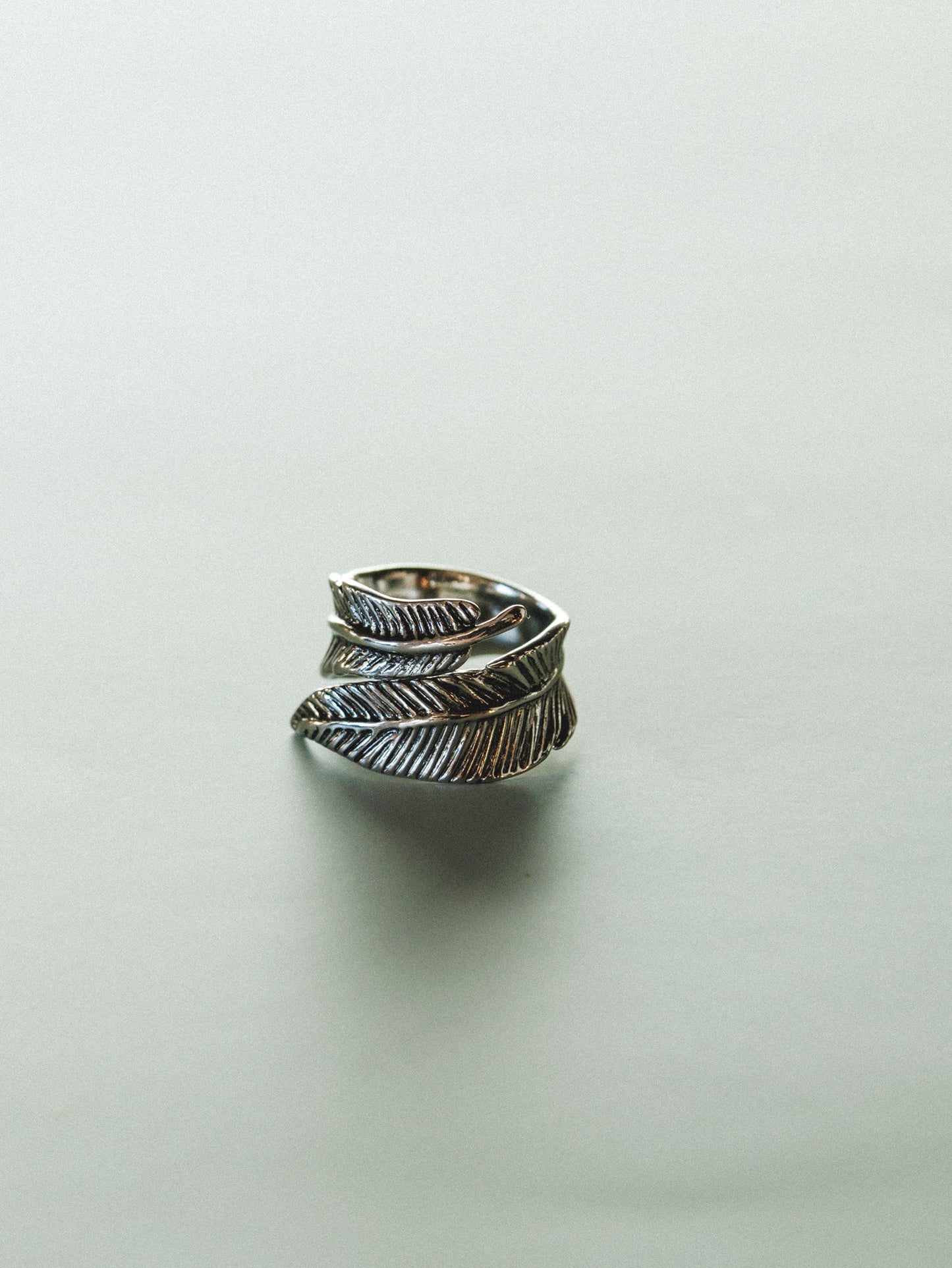 Crown Of Feathers Ring - Silver