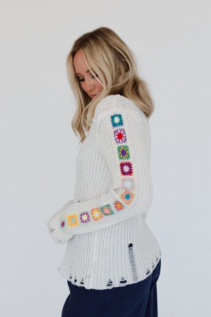 Earth Angel Sweater Top - Cream