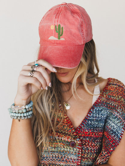 Desert Dreaming Baseball Hat - Burnt Orange