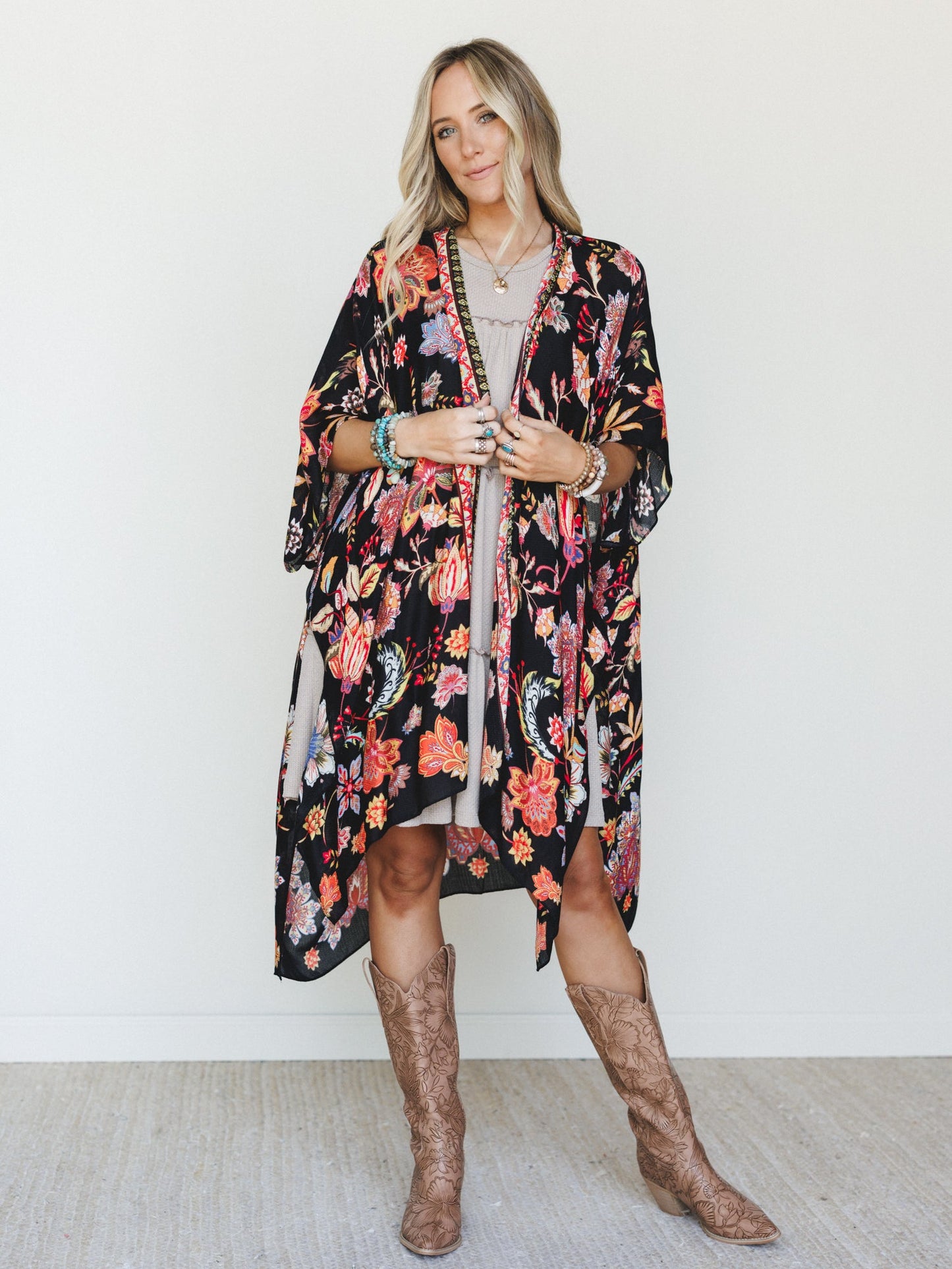 Floral Desert Kimono - San Marino