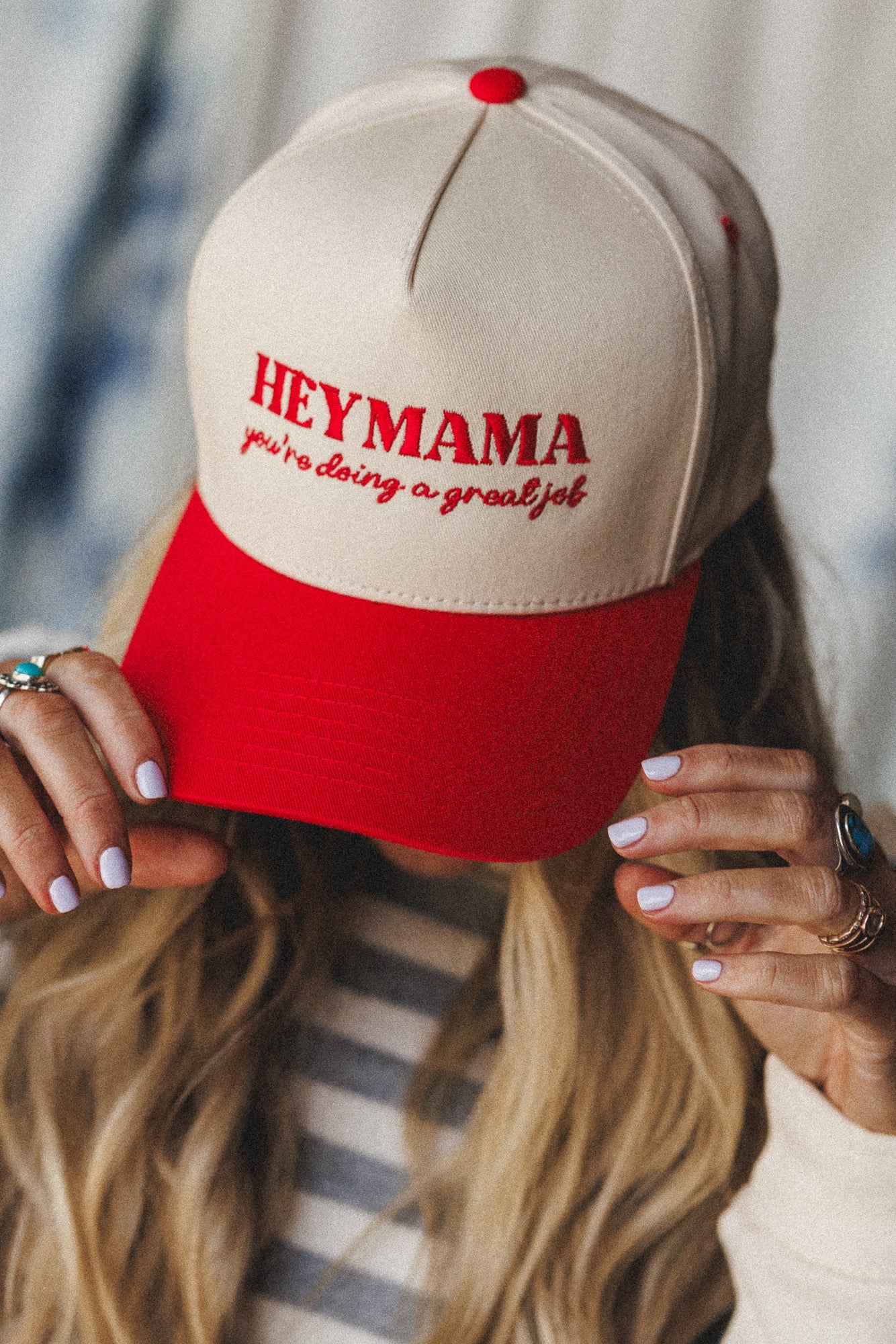 Hey Mama Hat - Red