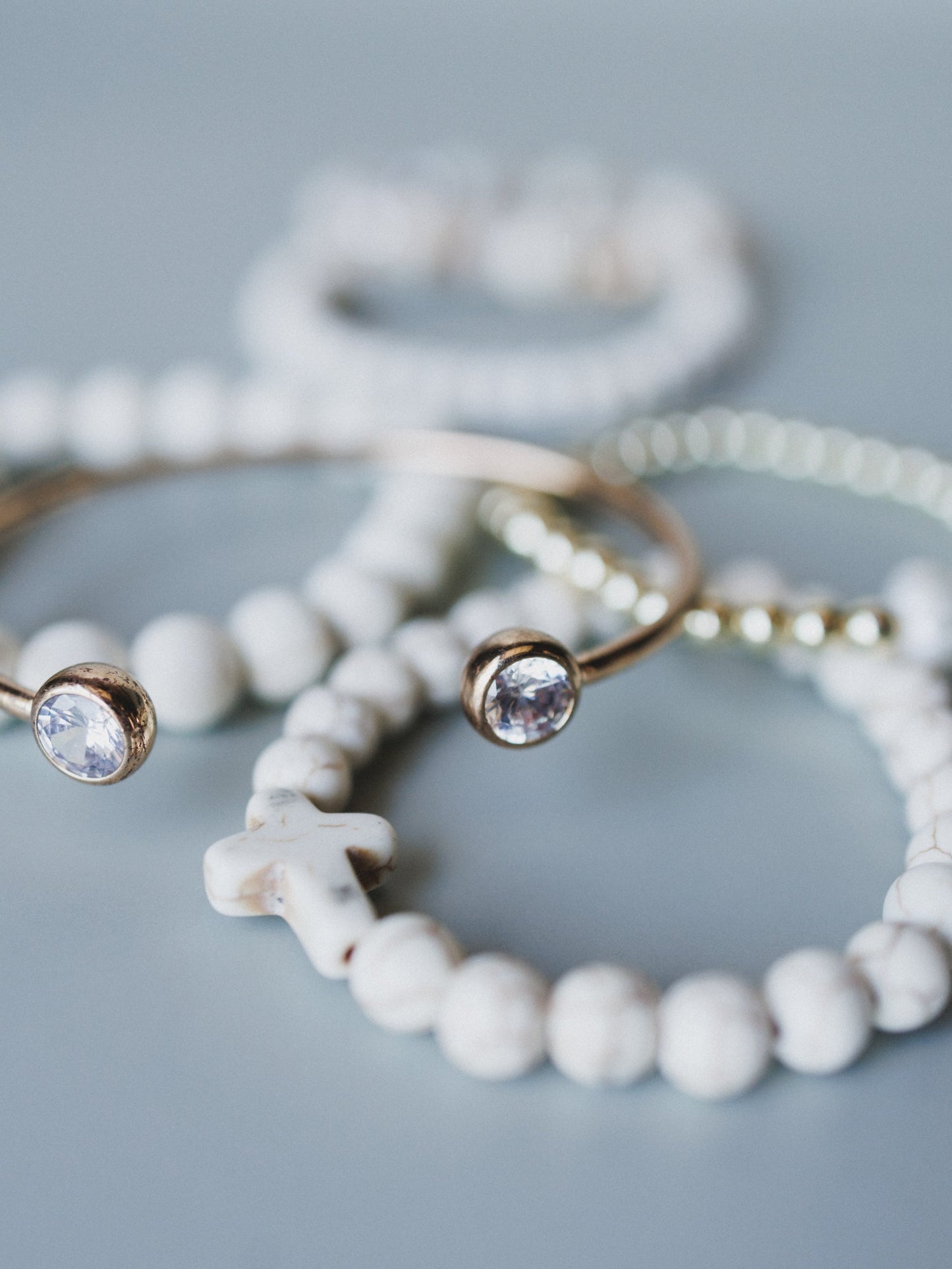 Aspen Bracelet Set - White