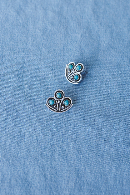 Desert Lily Earrings - Turquoise