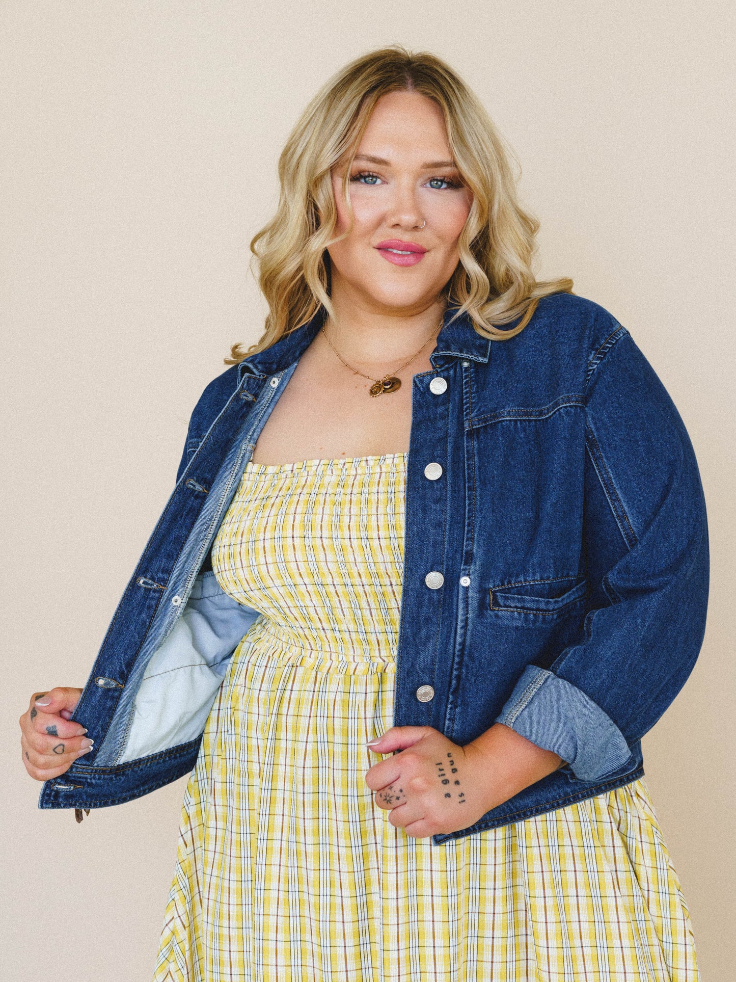 Heroine Harmony Removeable Cape Denim Jacket - Denim