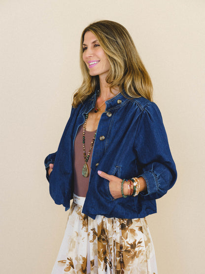 Feeling French Denim Jacket - Dark Denim