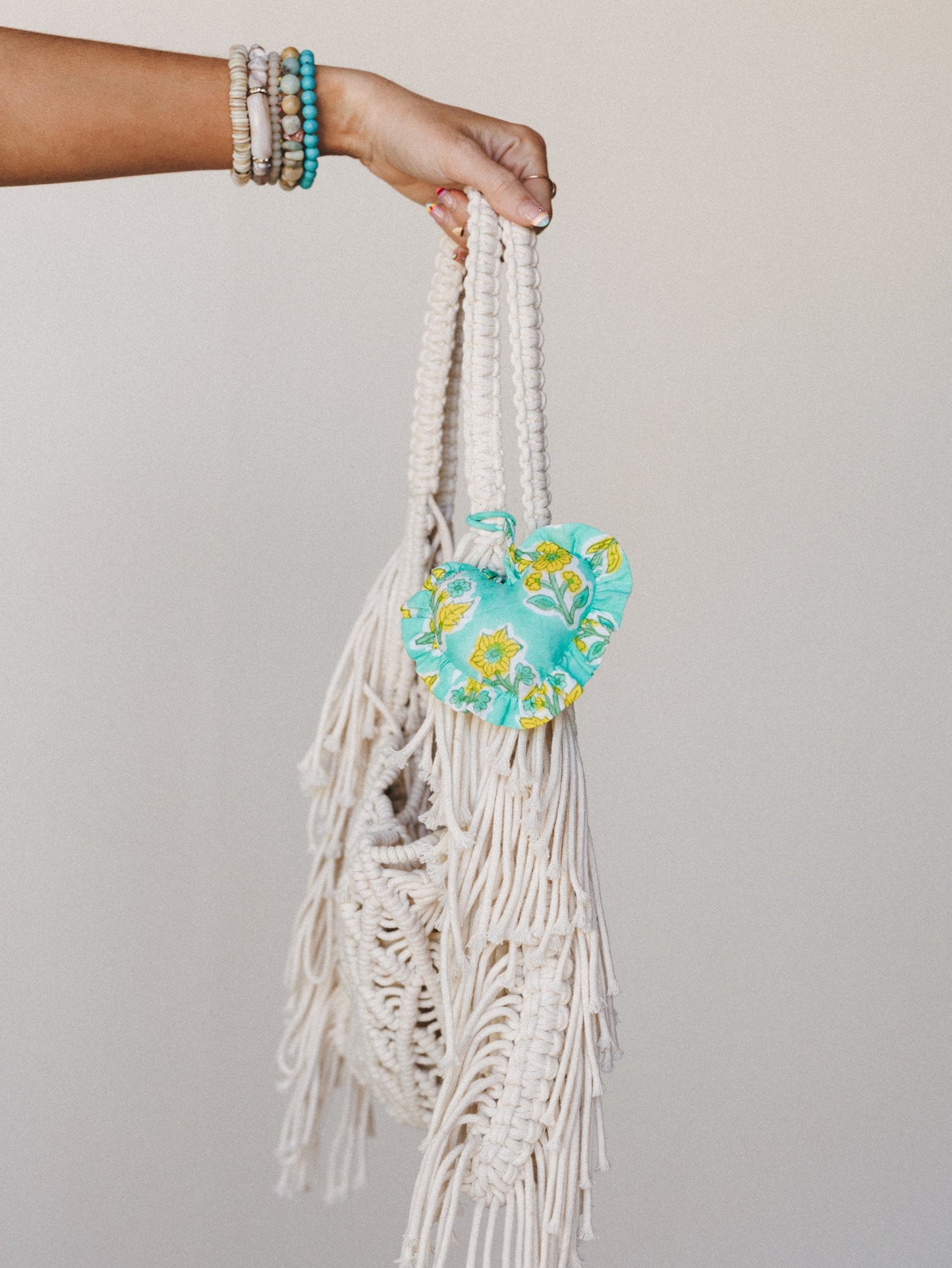 Heart of Love Bag Charm - Mint