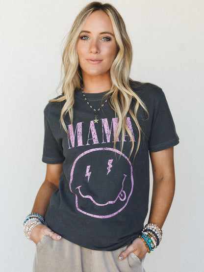 Happy Mama Tee - Pepper
