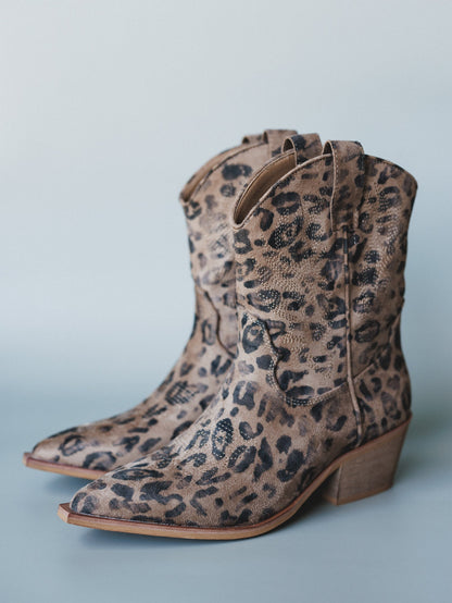 Claire Bootie - Leopard - Pre Order