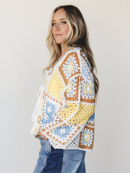 All Seasons Kimono - Yellow Mocha