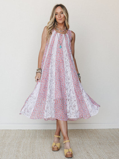 Bloom Wave Dress - Lilac