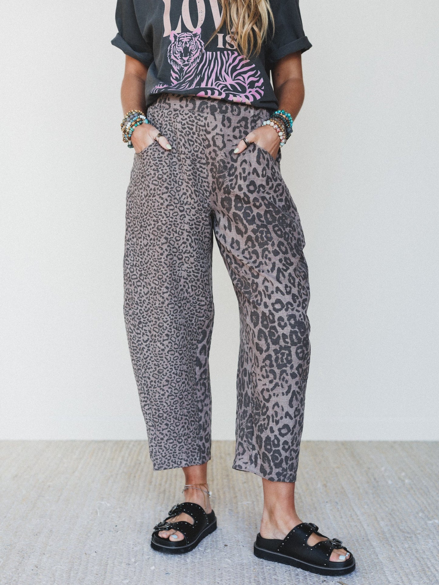 Animal Feeling Pants - Mocha Leopard - Pre Order
