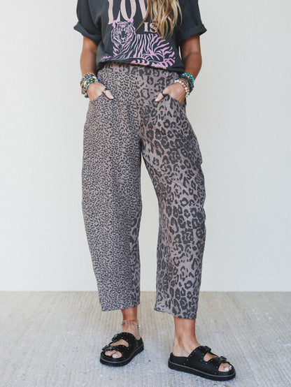 Animal Feeling Pants - Mocha Leopard - Pre Order