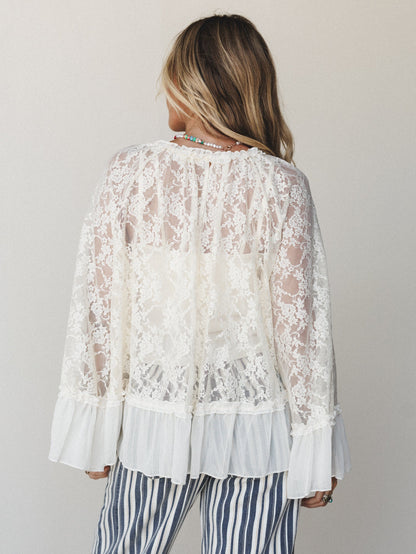 Boho Lace Top - Cream