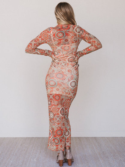 Dreamtone Maxi Dress - Orange