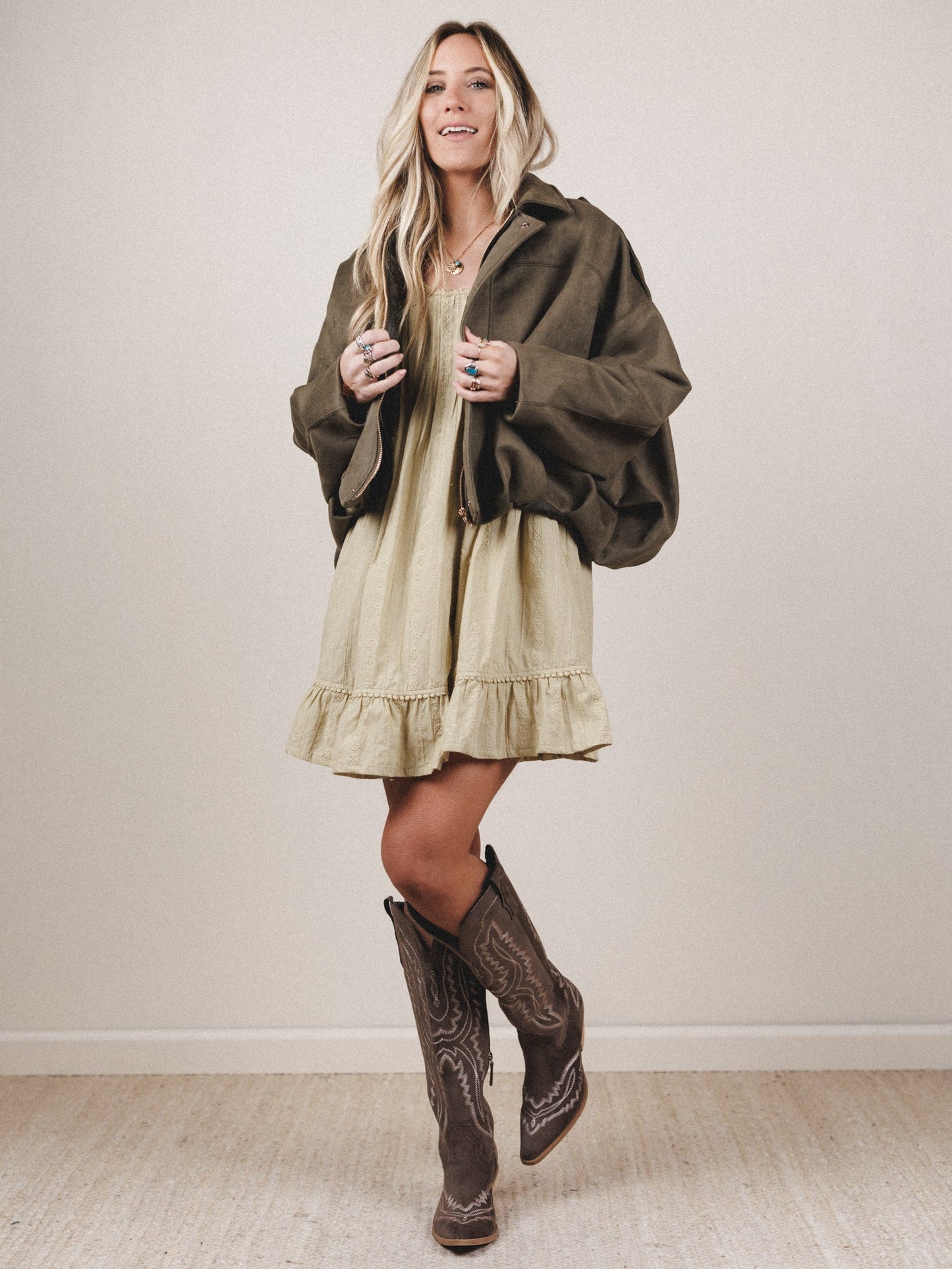 Boho City Jacket - Olive