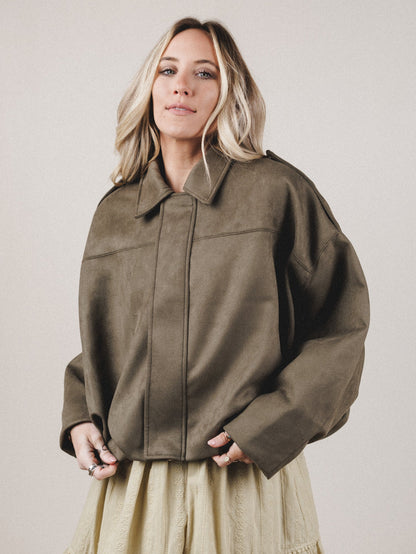 Boho City Jacket - Olive - Pre Order