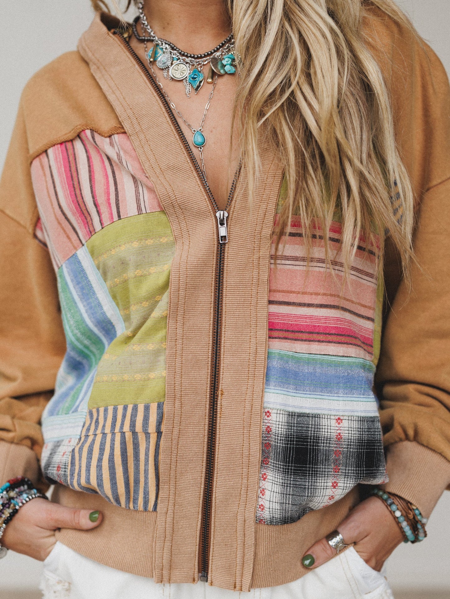 Dream In Thread Jacket - Camel