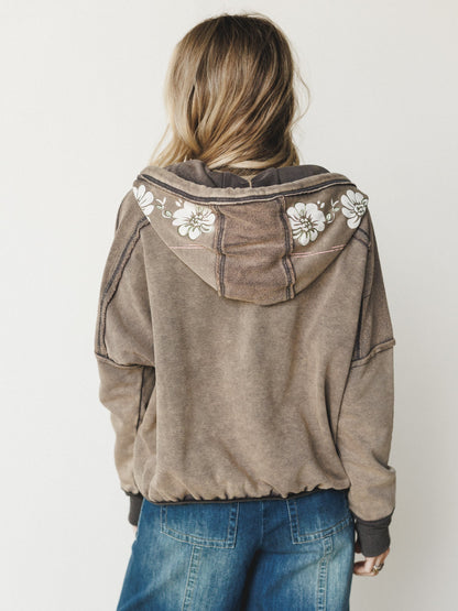 Flower Blooms Jacket - Ash