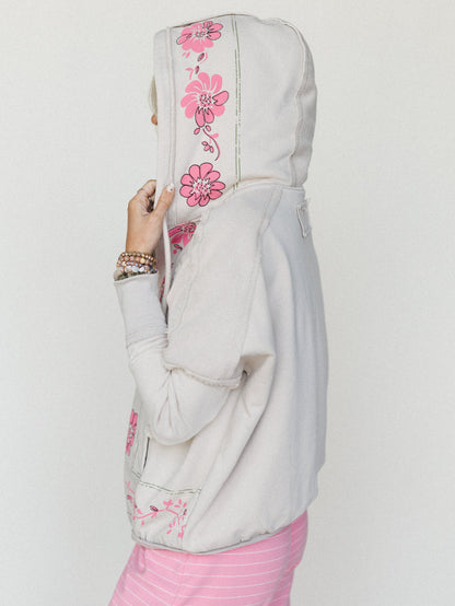 Flower Blooms Jacket - Mushroom