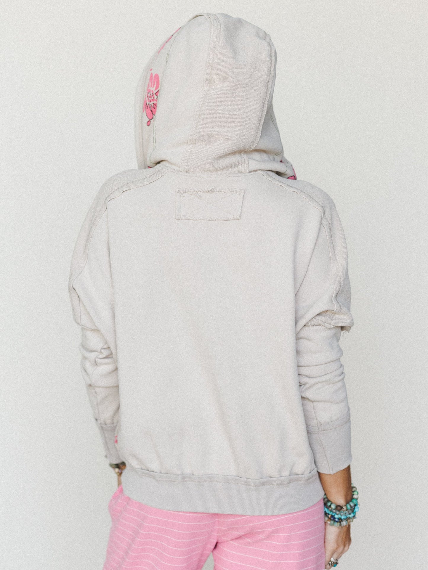 Flower Blooms Jacket - Mushroom