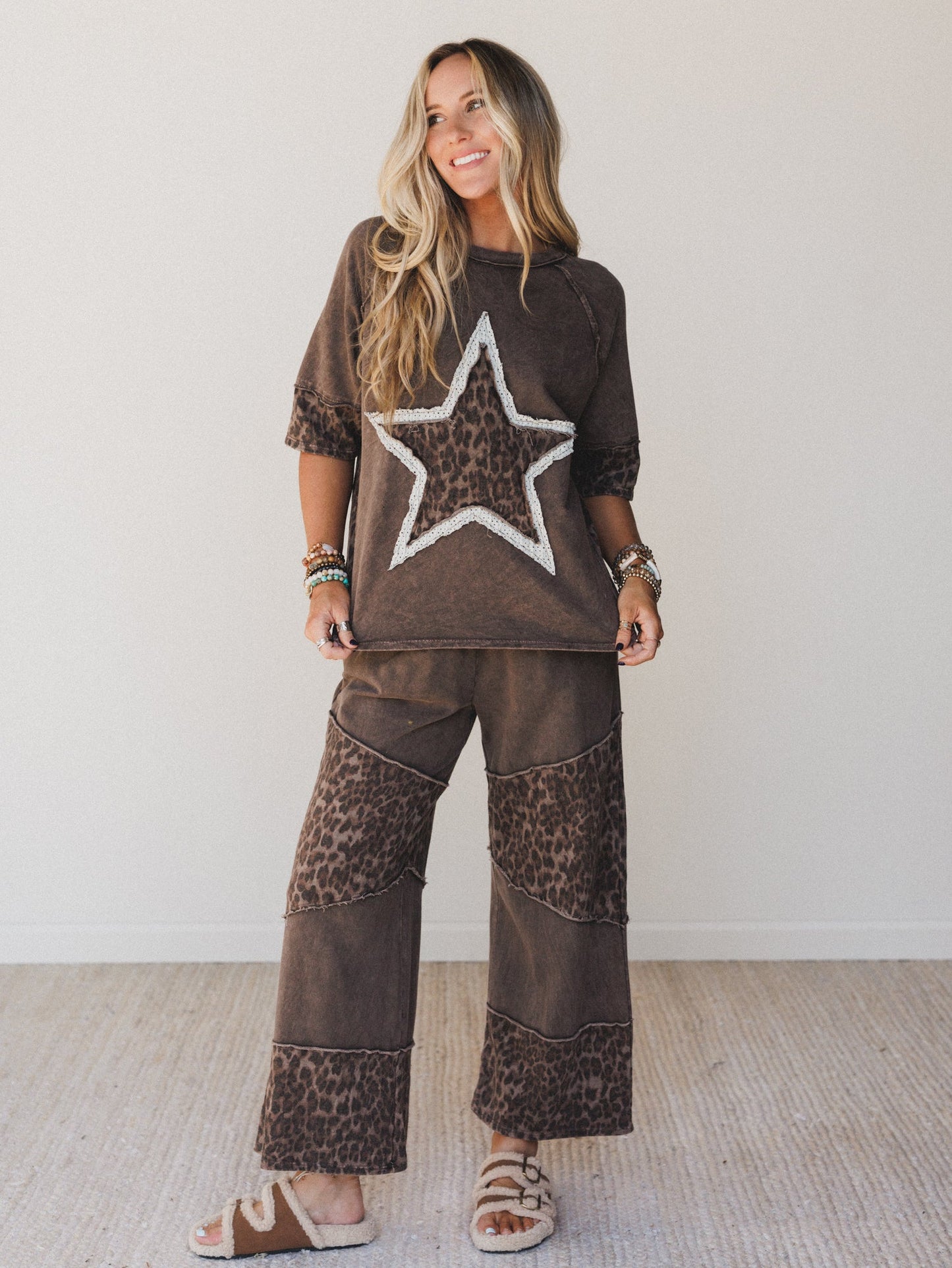Cosmic Leopard 2 Piece Bundle - Brown