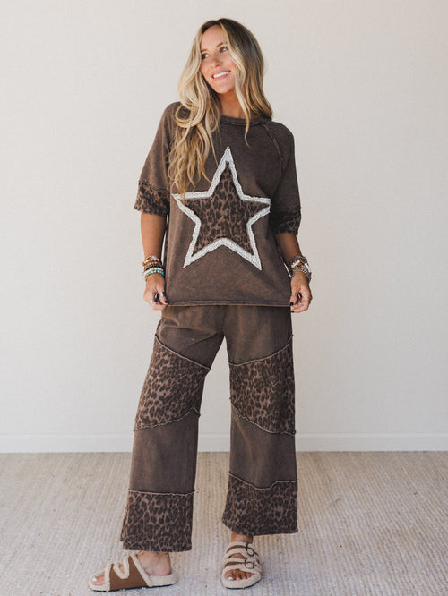 Cosmic Leopard 2 Piece Bundle - Brown