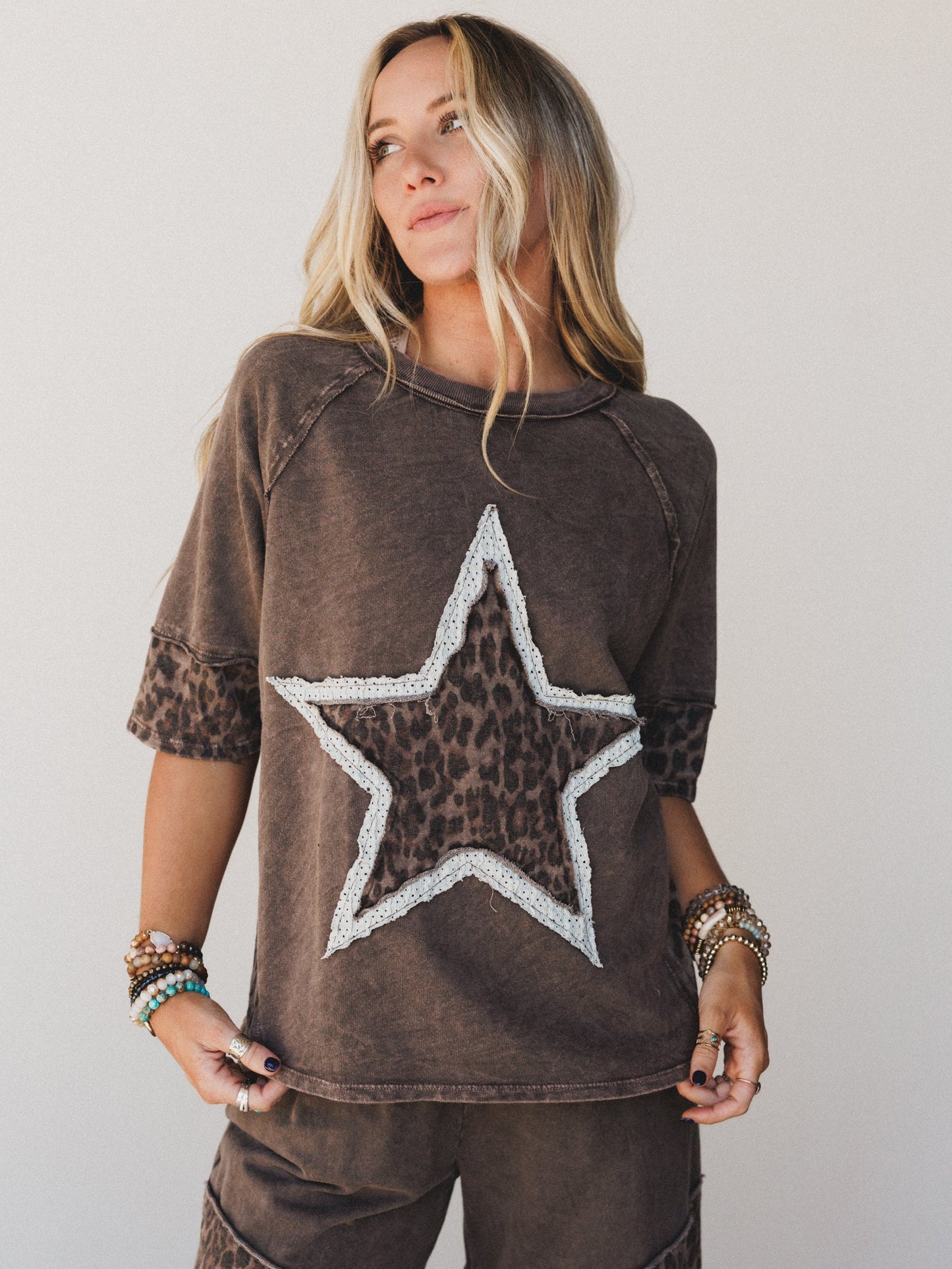 Cosmic Leopard 2 Piece Bundle - Brown