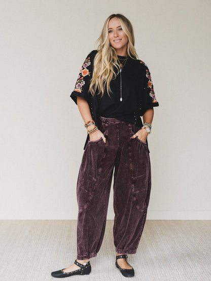 Corduroy Cat 2 Piece Bundle - Burgundy