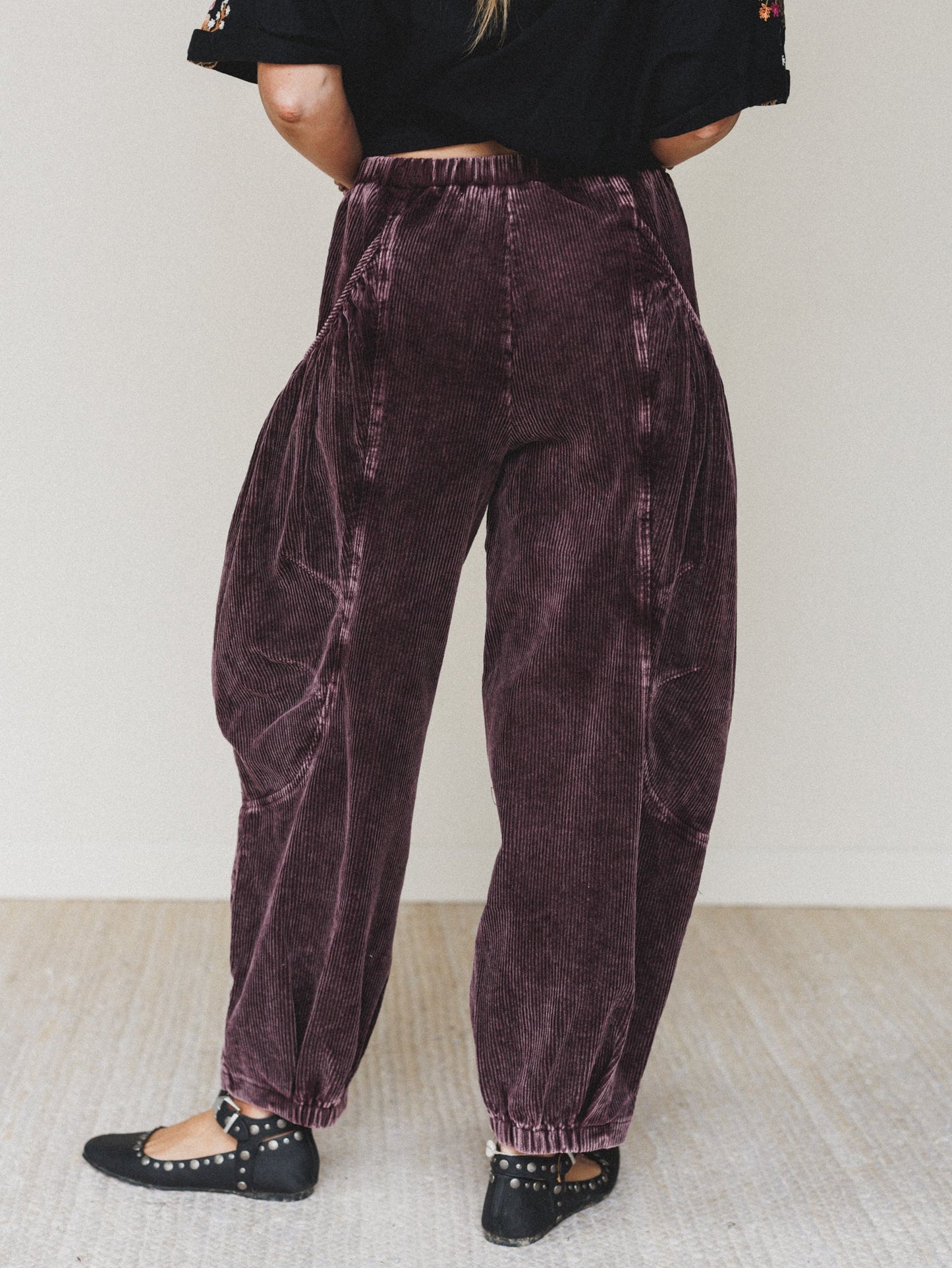 Corduroy Cat 2 Piece Bundle - Burgundy