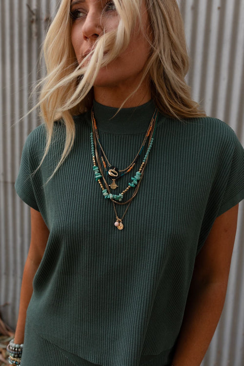 Bohemian Bliss Necklace - Turquoise - Pre Order