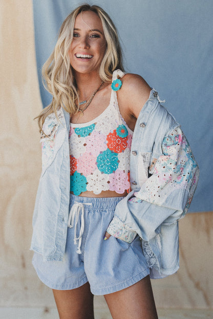 Daisy Dreamer Crochet Top - Multi
