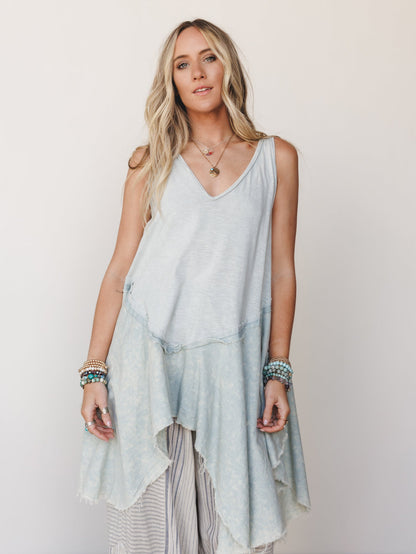 Bloom Basket Top - Blue