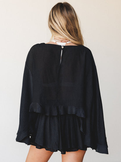 Anaya Poncho - Black