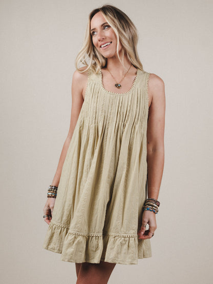 Blossom Dress  - Olive