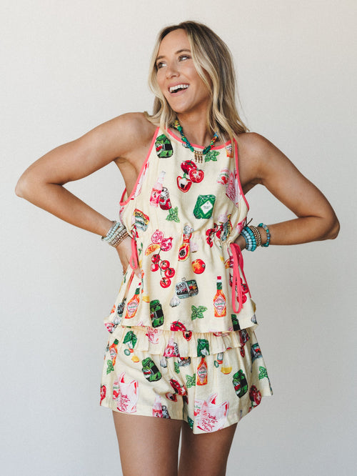 Farm to Table Short Set  - Butter Yellow