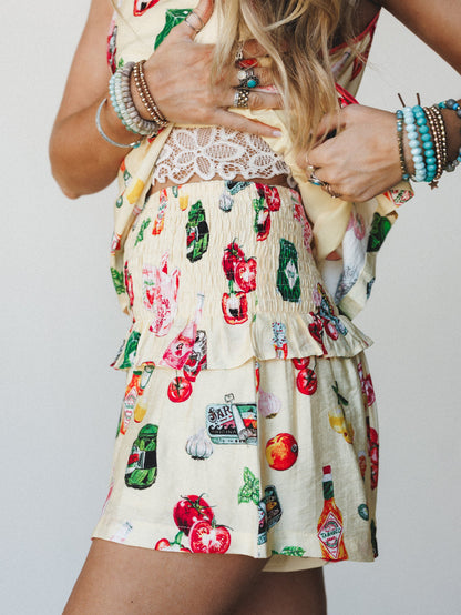 Farm to Table Short Set  - Butter Yellow