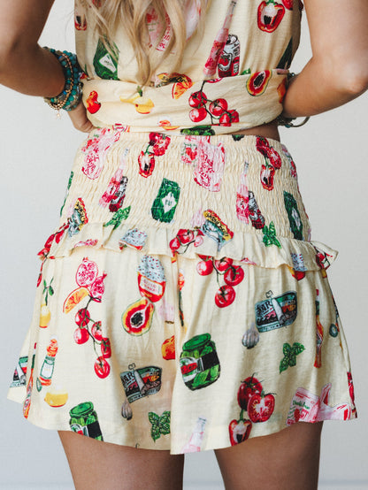 Farm to Table Short Set  - Butter Yellow