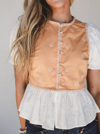 Heart to Hand Top - Apricot