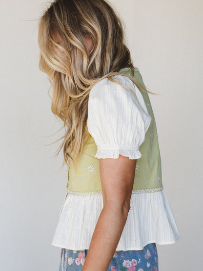 Heart to Hand Top - Light Olive