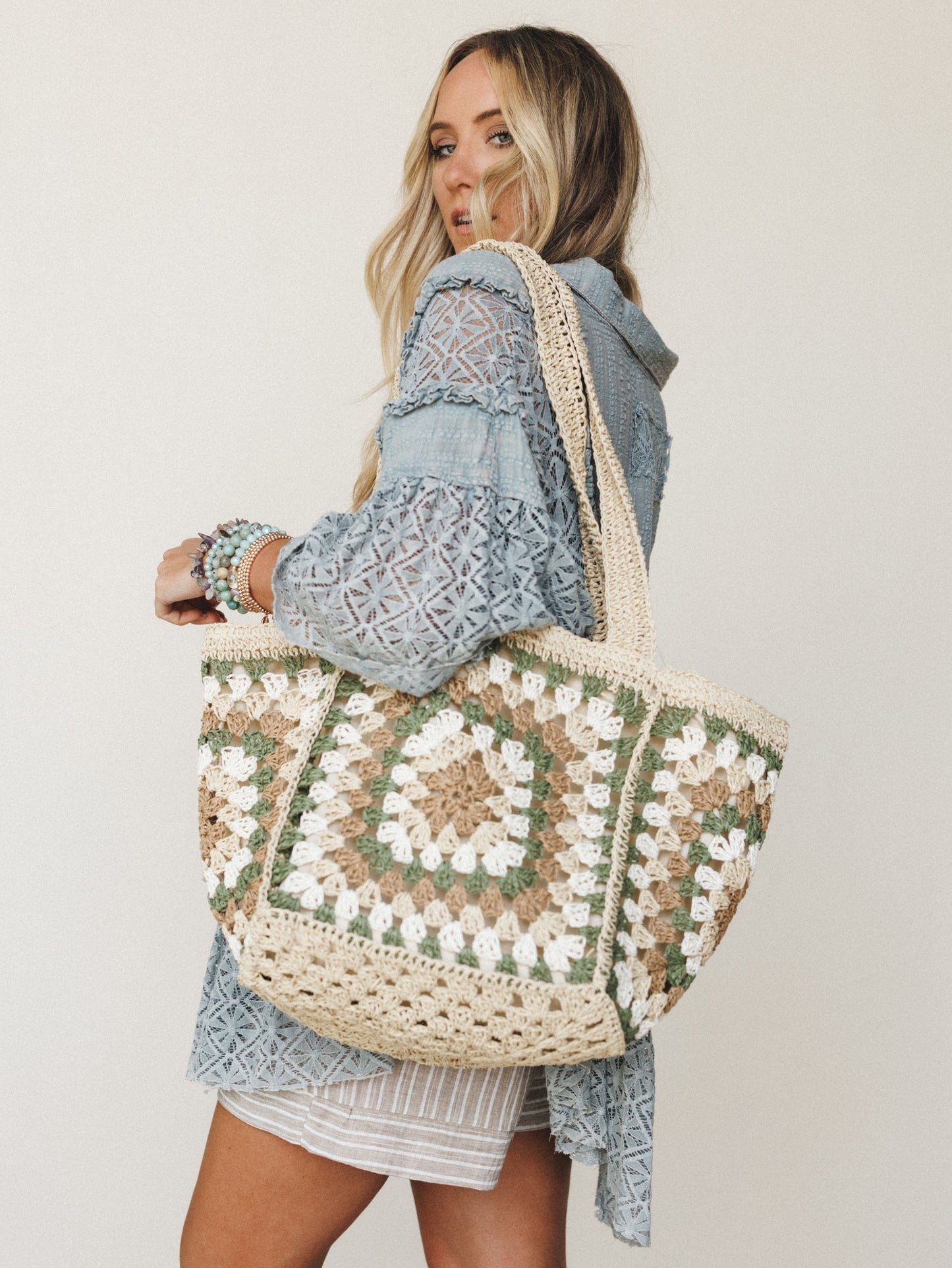 Granny Cool Tote - Beige