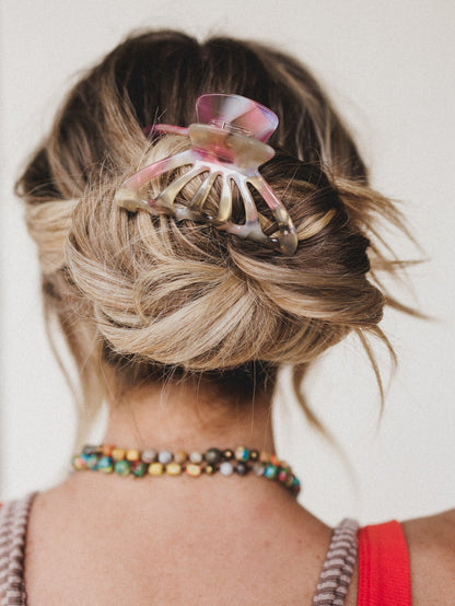 Butterfly Hair Clip - Pink Multi
