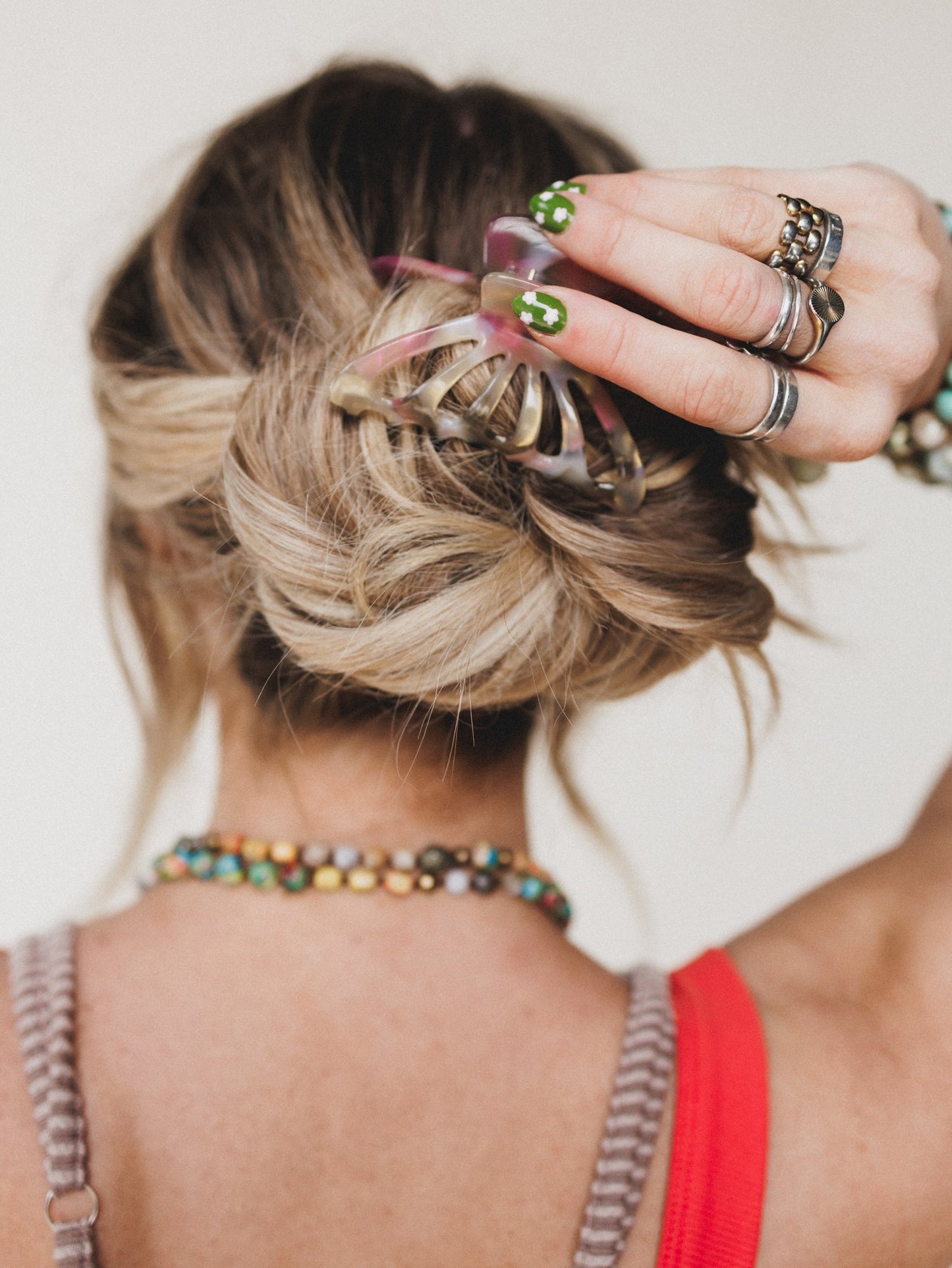 Butterfly Hair Clip - Pink Multi