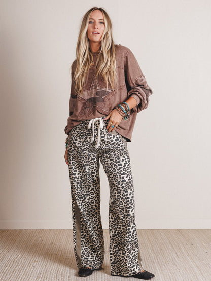 Dusty Belle Pants - Leopard
