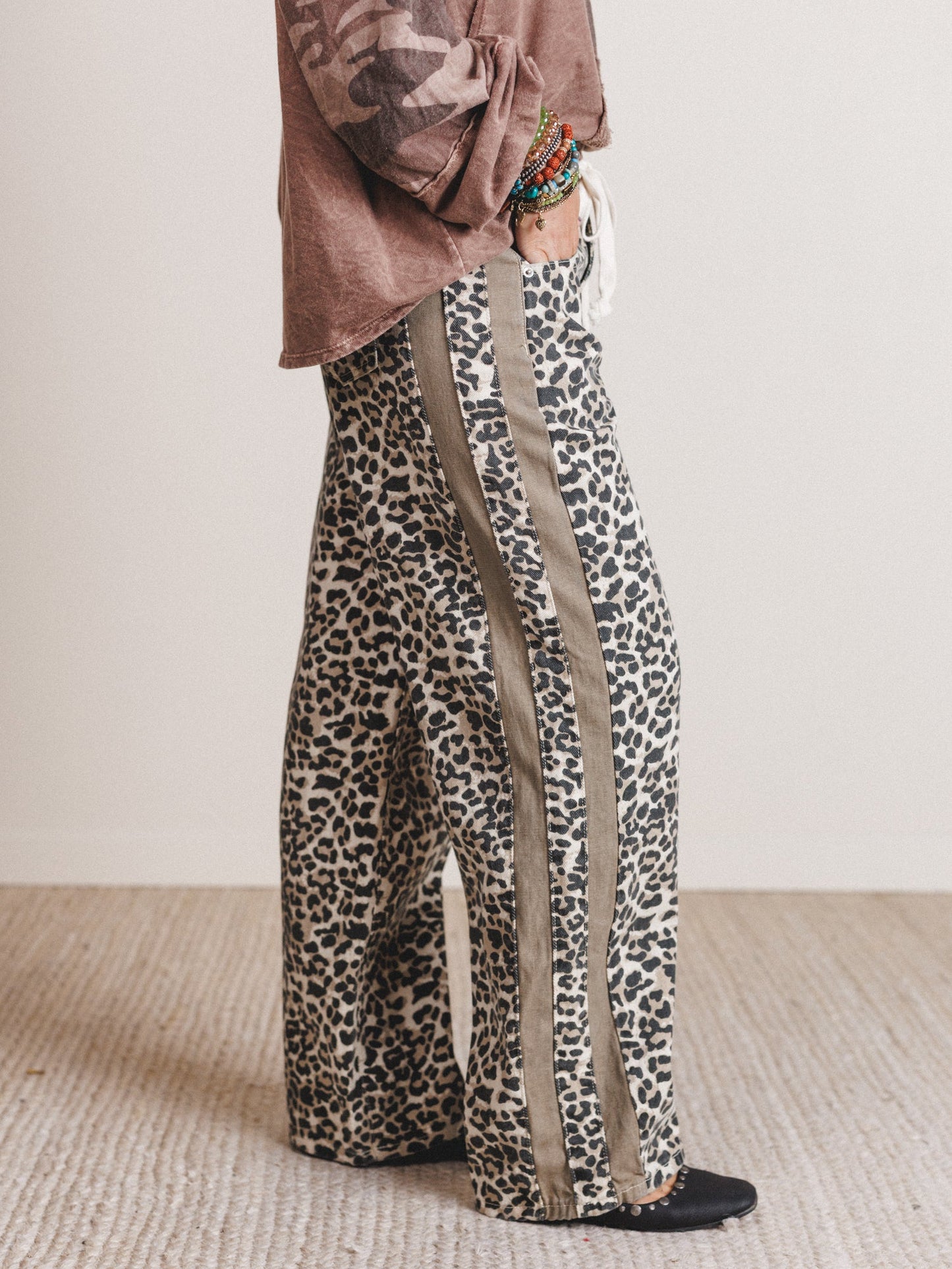 Dusty Belle Pants - Leopard