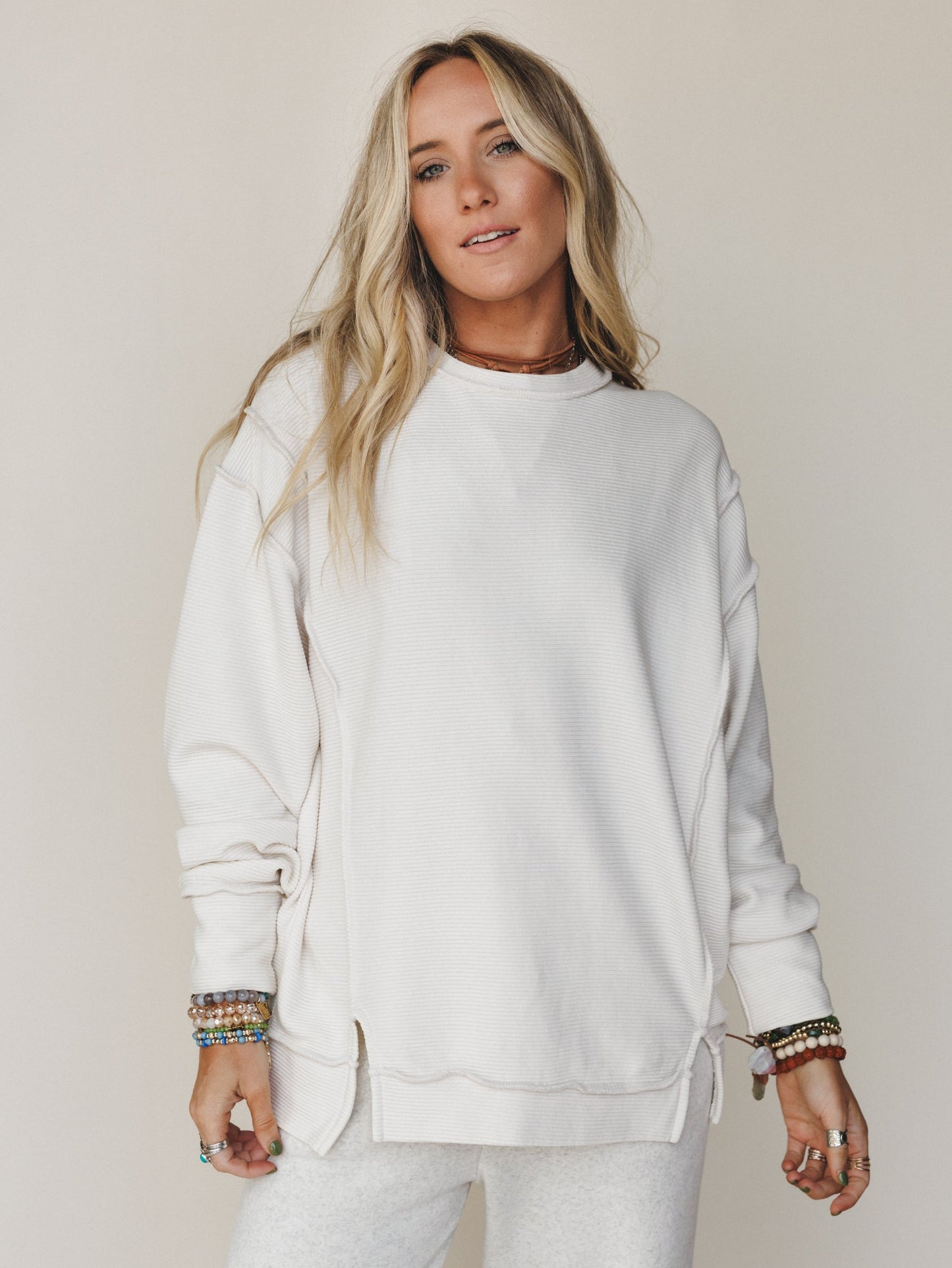 Always Home Sweatshirt - Sand Beige