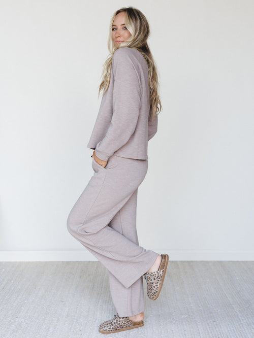 Here To Lounge Matching Set - Ash Mocha